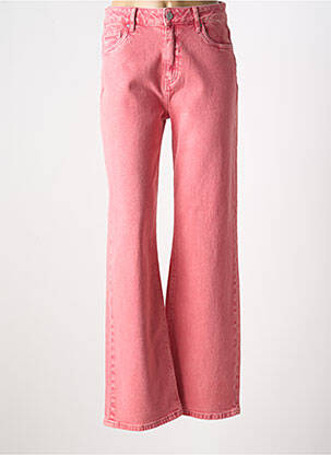 Jean coupe flare stretch taille haute rose TOXIK3 femme
