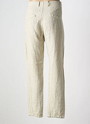 Pantalon chino fermeture zippée sous rabat boutonné taille normale beige BANDITAS FROM MARSEILLE femme