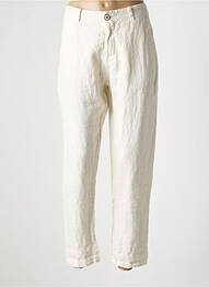 Pantalon 7/8 taille à pinces taille normale beige BANDITAS FROM MARSEILLE femme