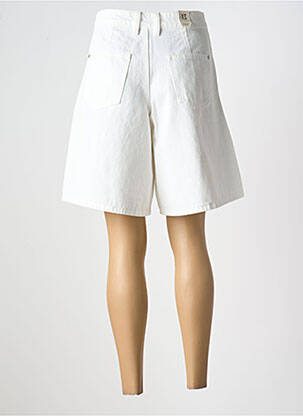 Bermuda coupe jupe culotte taille haute blanc GIOYA & CO femme