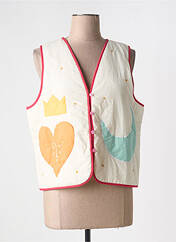 Gilet sans manche beige MOMENT pour femme seconde vue