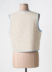 Gilet sans manche bleu JOHANNA PARIS pour femme seconde vue