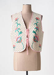 Gilet sans manche rose JOHANNA PARIS pour femme seconde vue