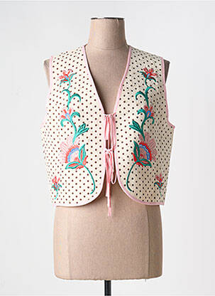 Gilet sans manche rose JOHANNA PARIS pour femme