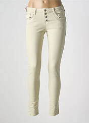 Jeans skinny beige PLACE DU JOUR pour femme seconde vue