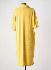 Robe mi-longue jaune GG LUXE pour femme seconde vue