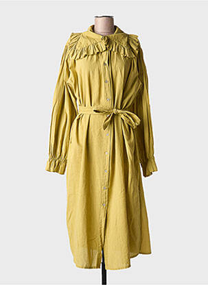 Robe mi-longue vert JOHANNA PARIS pour femme