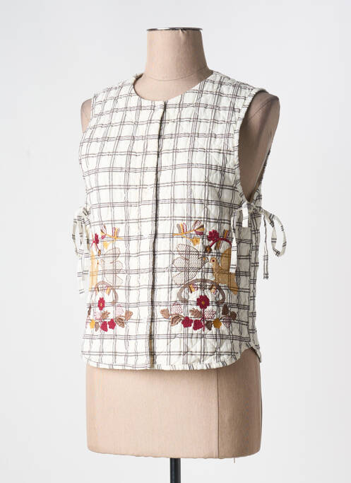 Gilet sans manche beige JOHANNA PARIS pour femme