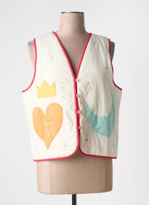 Gilet sans manche beige MOMENT pour femme