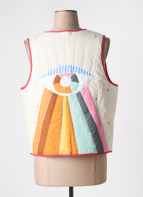 Gilet sans manche beige MOMENT pour femme