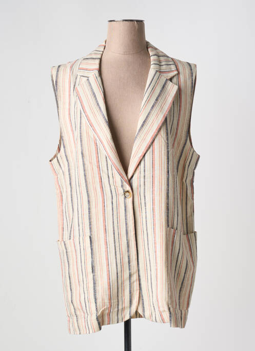 Gilet sans manche beige SCARLET ROOS femme