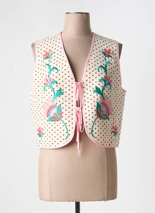 Gilet sans manche rose JOHANNA PARIS pour femme