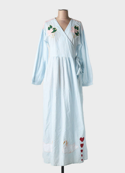 Robe longue bleu CORNER pour femme