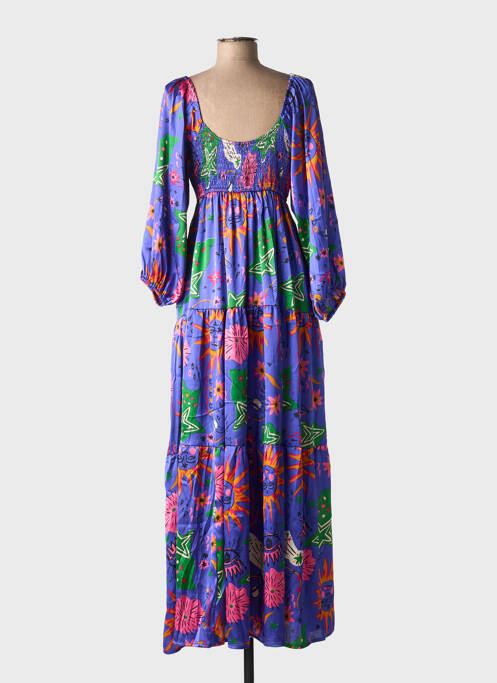 Robe longue violet GOLD&SILVER PARIS pour femme