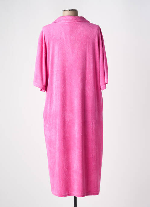 Robe mi-longue rose GG LUXE pour femme