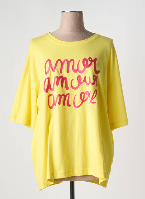 T-shirt jaune WIYA pour femme
