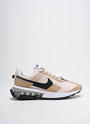 Baskets bout rond talon de 4 à 6cm beige NIKE femme