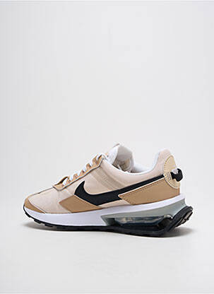 Baskets bout rond talon de 4 à 6cm beige NIKE femme