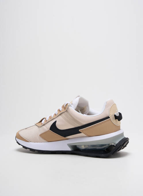 Baskets bout rond talon de 4 à 6cm beige NIKE femme
