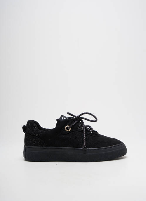 Baskets tissage tissage pailleté talon plat jusqu'à 3cm noir ARMISTICE femme