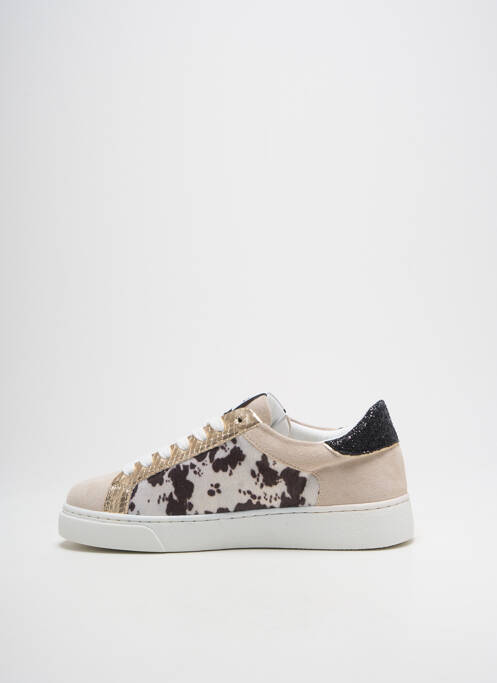 Baskets beige CL11 femme