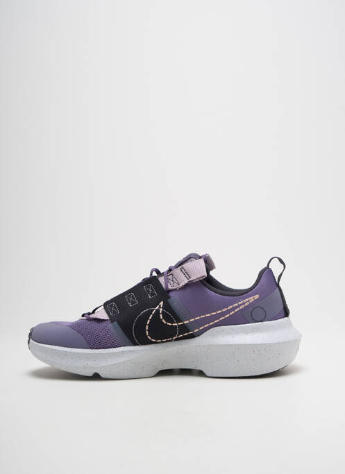 Baskets bout rond talon de 4 à 6cm violet NIKE femme