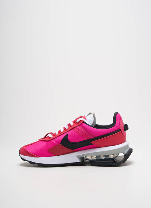 Baskets bout rond talon de 4 à 6cm rose NIKE femme