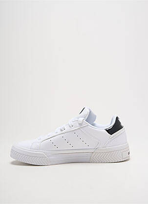 Baskets bout rond talon plat jusqu'à 3cm blanc ADIDAS femme