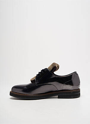 Derbies matière lisse talon plat jusqu'à 3cm argent MURATTI femme