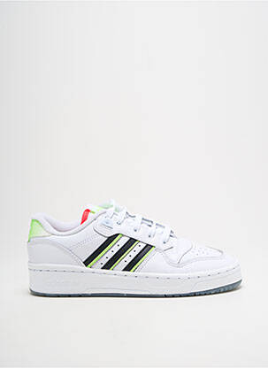 Baskets semelle amovible talon plat jusqu'à 3cm blanc ADIDAS femme