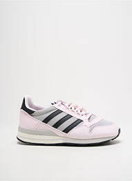 Baskets bout rond talon plat jusqu'à 3cm rose ADIDAS femme
