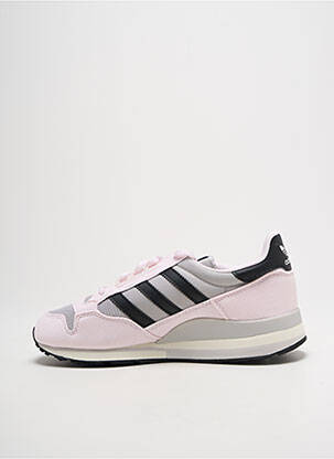 Baskets bout rond talon plat jusqu'à 3cm rose ADIDAS femme