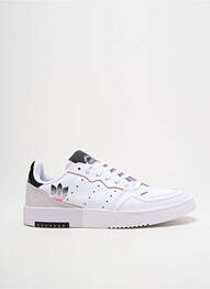 Baskets bout rond talon plat jusqu'à 3cm blanc ADIDAS femme