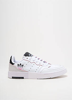 Baskets bout rond talon plat jusqu'à 3cm blanc ADIDAS femme
