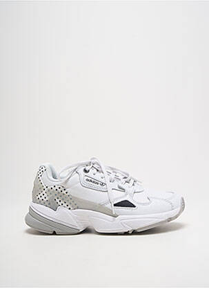 Baskets bout rond talon de 4 à 6cm blanc ADIDAS femme