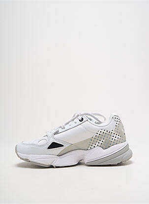 Baskets bout rond talon de 4 à 6cm blanc ADIDAS femme