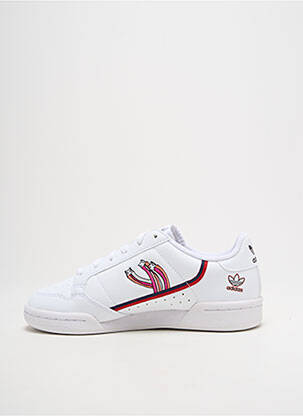 Baskets fermeture lacets bout rond blanc ADIDAS fille