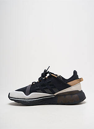 Baskets tissage satiné bout rond noir ADIDAS homme