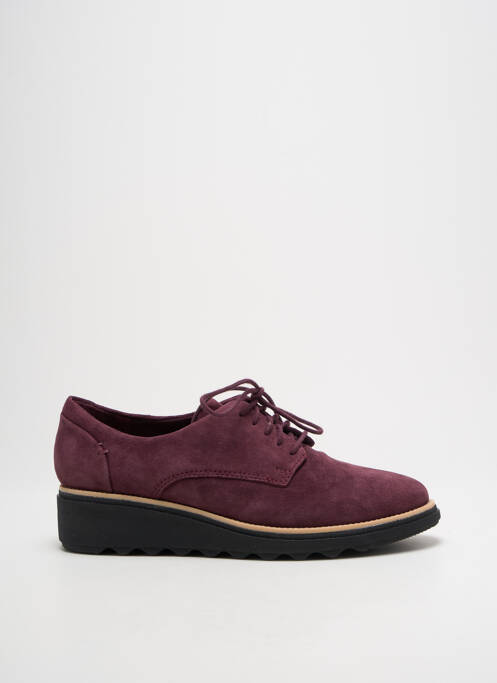 Derbies violet CLARKS femme