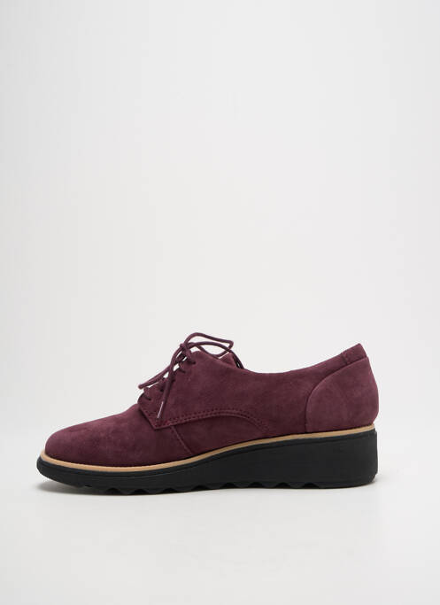 Derbies violet CLARKS femme