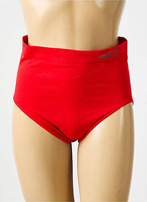 Culotte haute micro fibres rouge STV femme