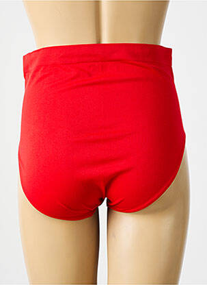 Culotte haute micro fibres rouge STV femme
