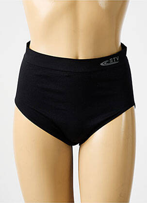 Culotte haute micro fibres noir STV femme