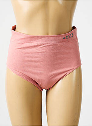 Culotte haute micro fibres rose clair STV femme