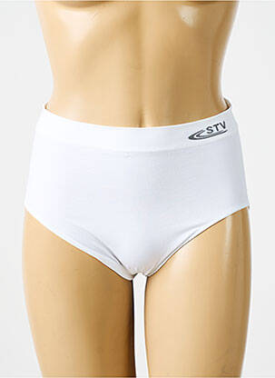 Culotte haute micro fibres blanc STV femme