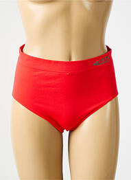 Culotte haute micro fibres rouge STV femme