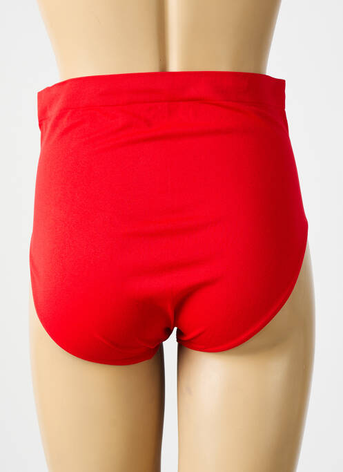 Culotte haute micro fibres rouge STV femme