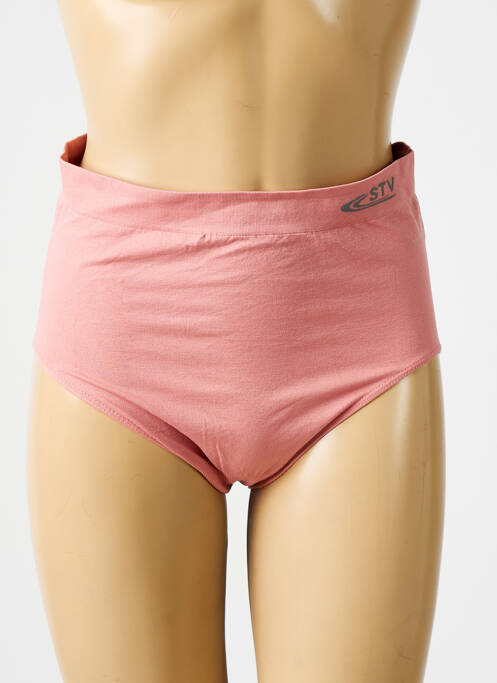 Culotte haute micro fibres rose clair STV femme