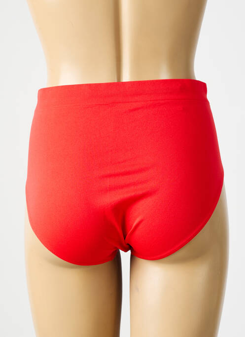 Culotte haute micro fibres rouge STV femme