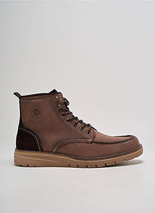 Bottines/boots fermeture lacets bout rond marron REDSKINS homme
